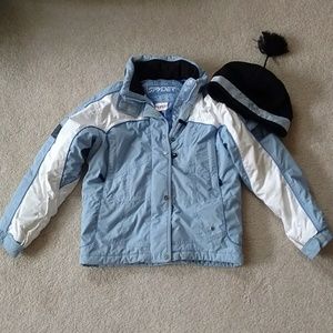 Spyder Ski coat and hat
